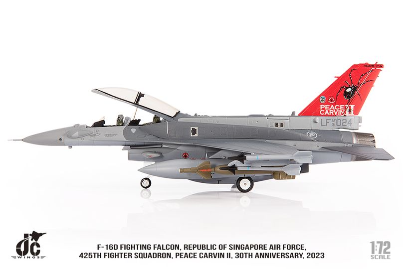 JCW-72-F16-023新加坡空軍F-16D第425中隊彩繪模型