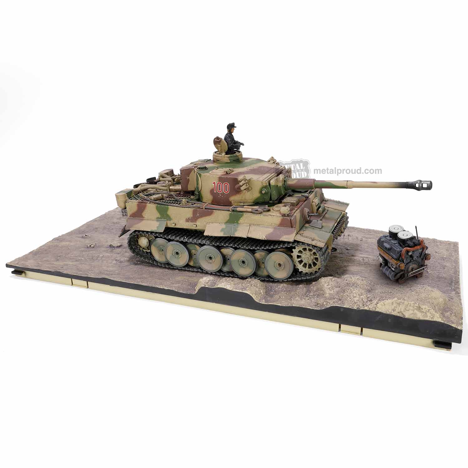 912043C德國虎式Tiger Tank坦克早期型模型1/32成品