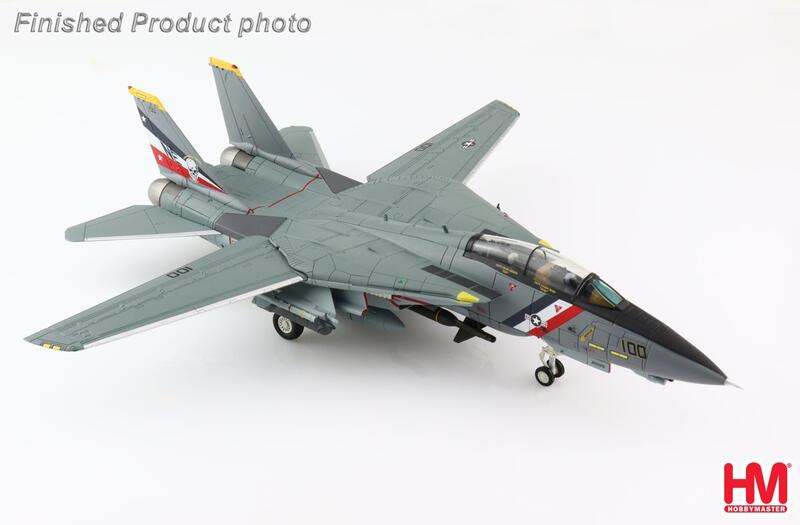 HA5237美軍VF-2賞金獵人F-14D Tomcat雄貓NE100/163894模型