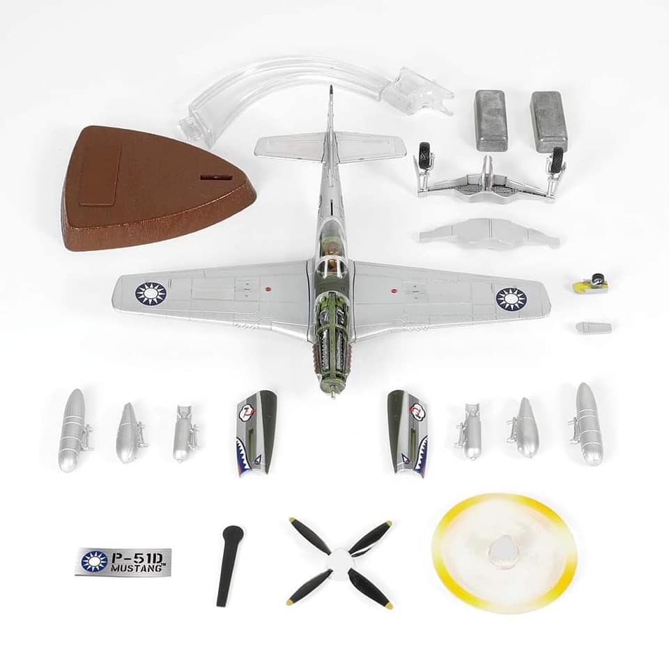 812013E空軍第五大隊P-51D戰鬥機模型1/72成品