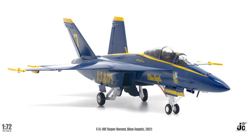 JCW-72-F18-010 美國海軍藍天使Blue ange表演隊7號機F/A-18F模型