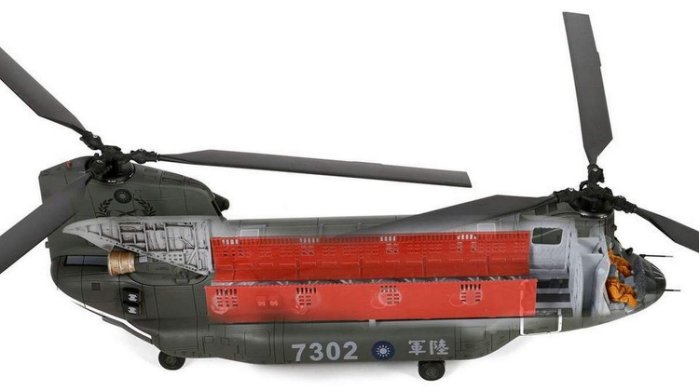 821005-1陸軍CH-47SD運輸直升機#7302模型1/72成品