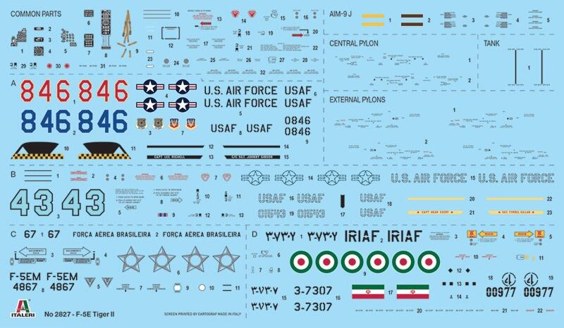 2827空軍F-5E Tiger II虎式戰鬥機1/48模型