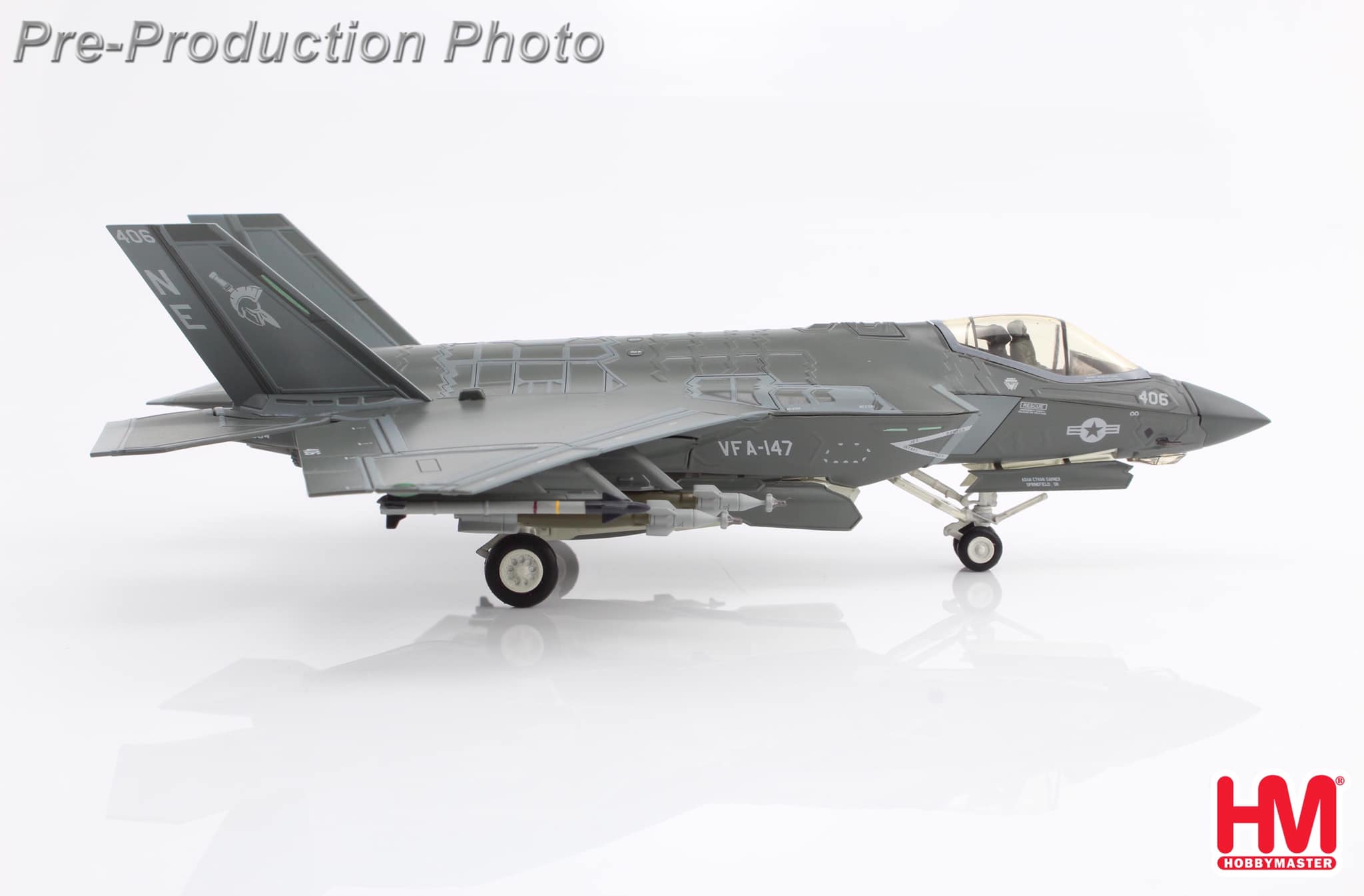 HA6208 美國海軍F-35C VFA-147 ANNUALEX 2021合金模型