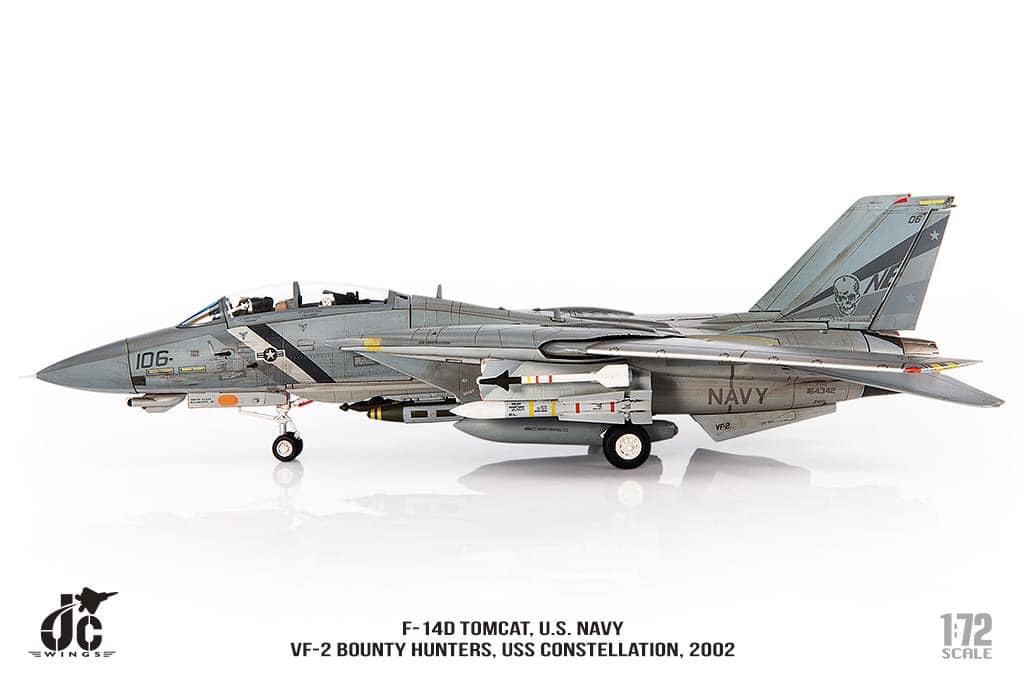 JCW-72-F14-009打敗陸軍F-14D美國海軍 VF-2賞金獵人USS 星座號2002 年#106模型