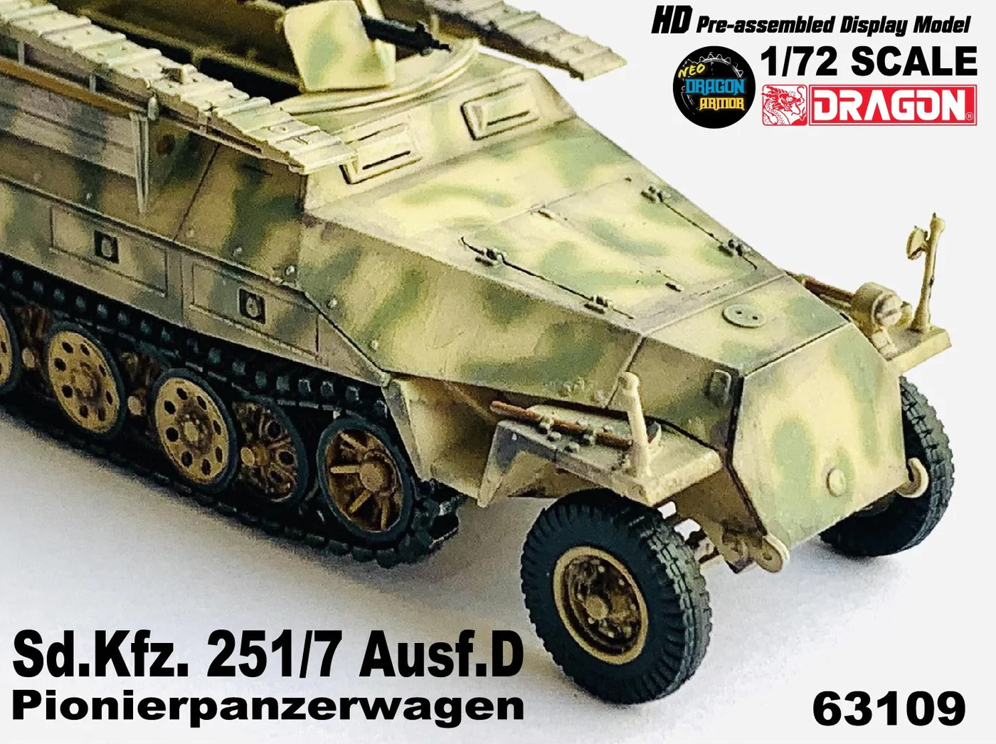 DA63109德國Sd.Kfz. 251/7 Ausf.D Pionierpanzerwagen半履帶車