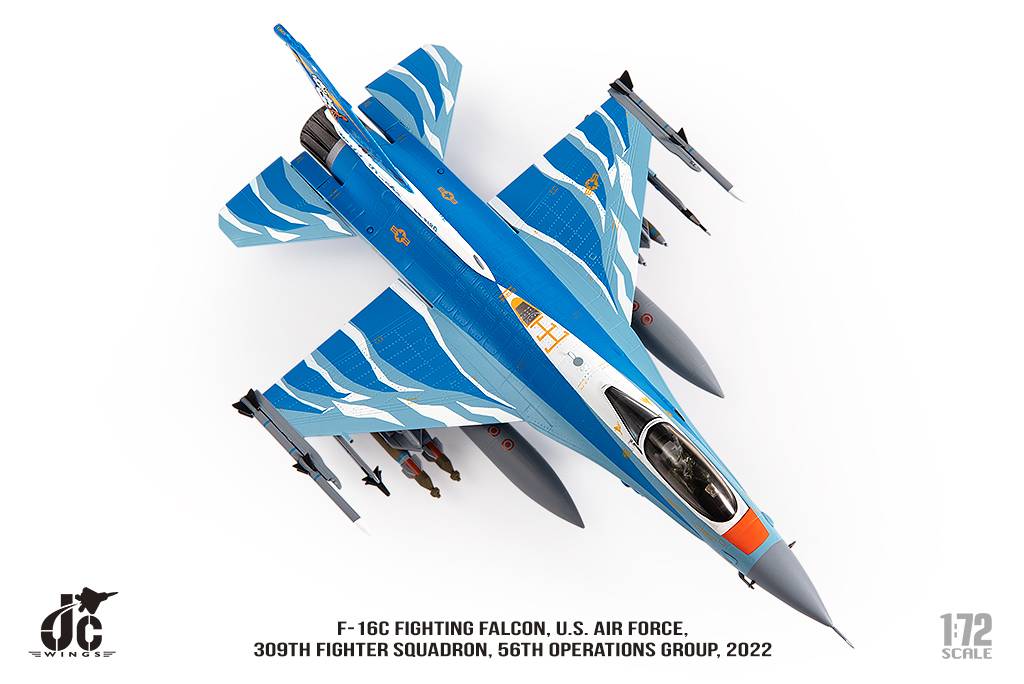 JCW-72-F16-020美國空軍第309戰鬥機中隊F-16C唐老鴨彩繪模型