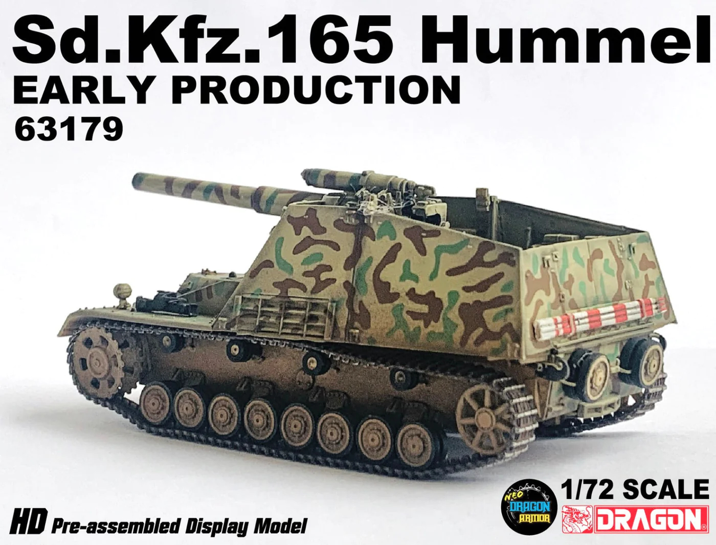 DA63179德國Sd.Kfz.165 HUMMEL熊蜂早期自走榴弹炮