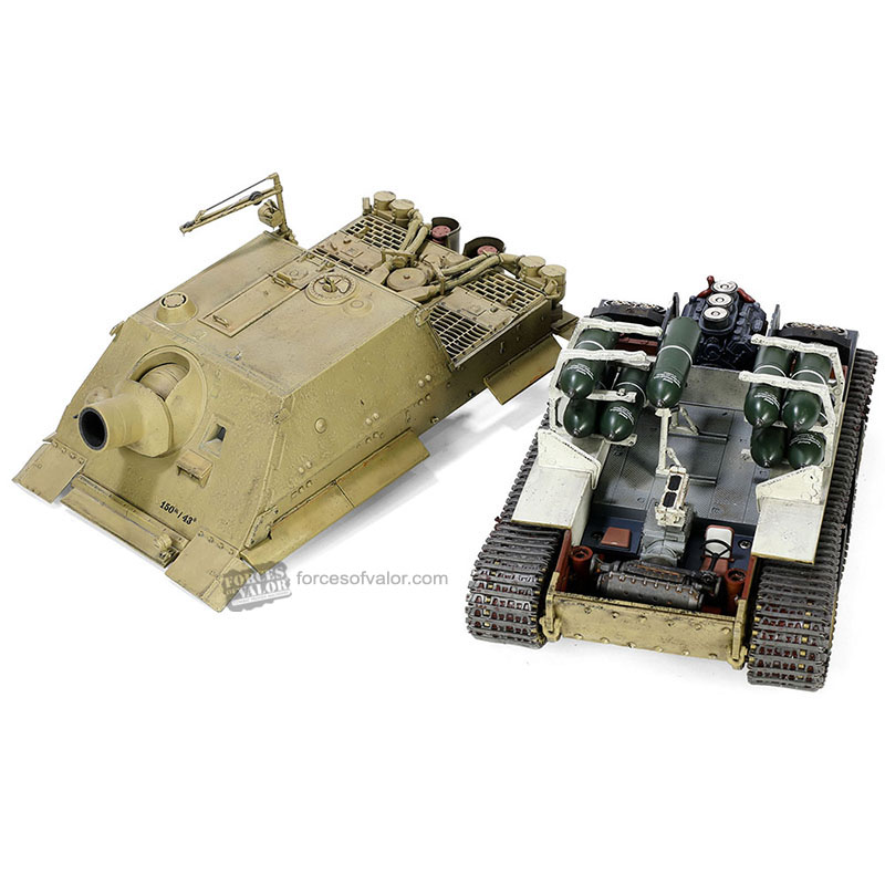 802001A德國突擊虎Sturmtig坦克(原型沙色)1/32模型成品