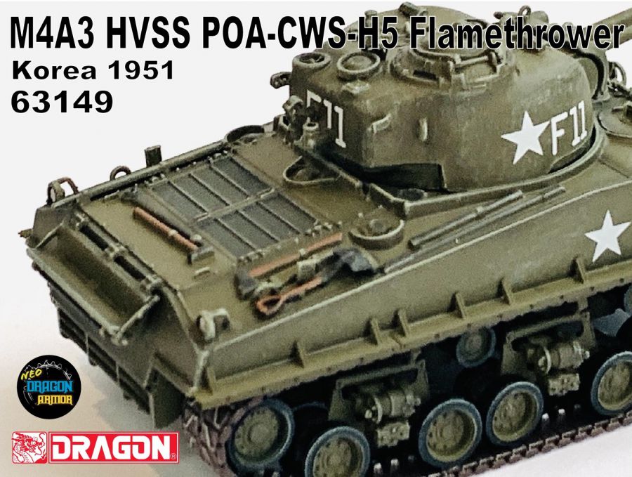 DA63149美國M4A3 HVSS POA-CWS-H5 Flamethrower韓戰1951