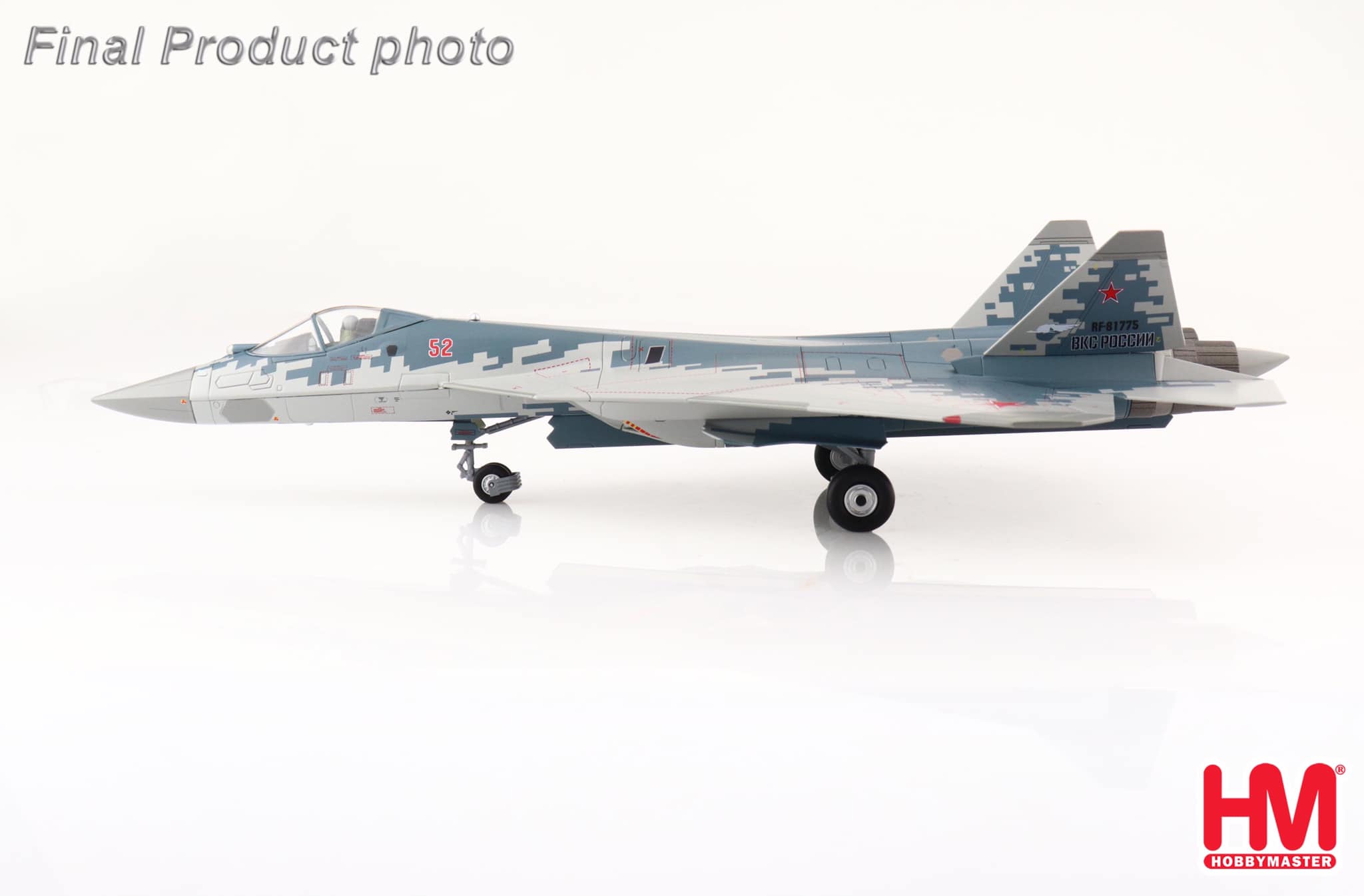 HA6804 俄羅斯Su-57戰鬥機 Red52 2022(4xKH-59MK2)合金模型