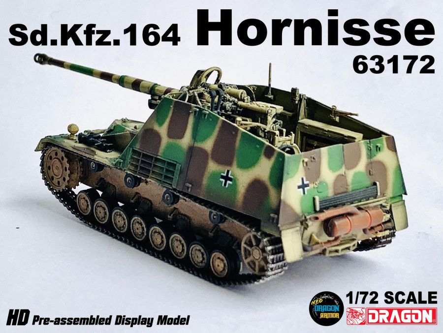 DA63172德國Sd.Kfz.164胡蜂式驅逐戰車Hornisse模型1/72成品