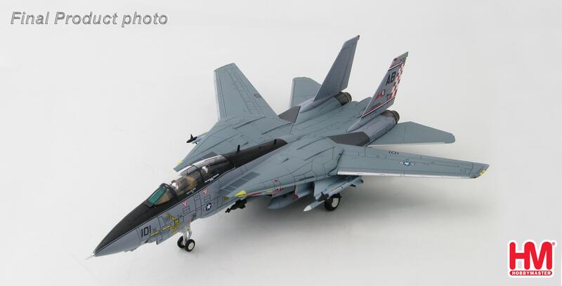 HA5201美軍VF-211中隊CAG F-14A 戰鬥機(CVN-65)