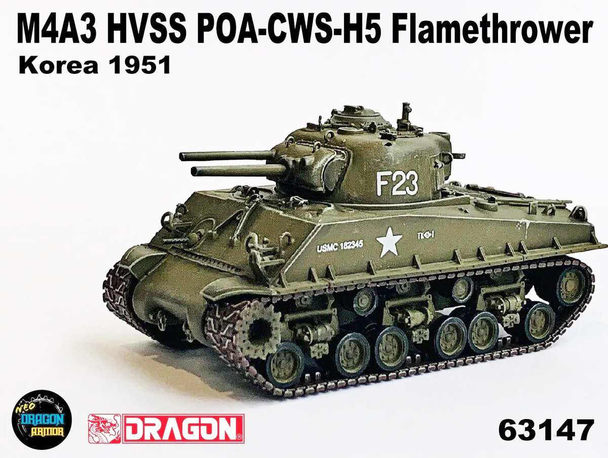 DA63147美國M4A3 HVSS POA-CWS-H5 Flamethrower韓戰1951