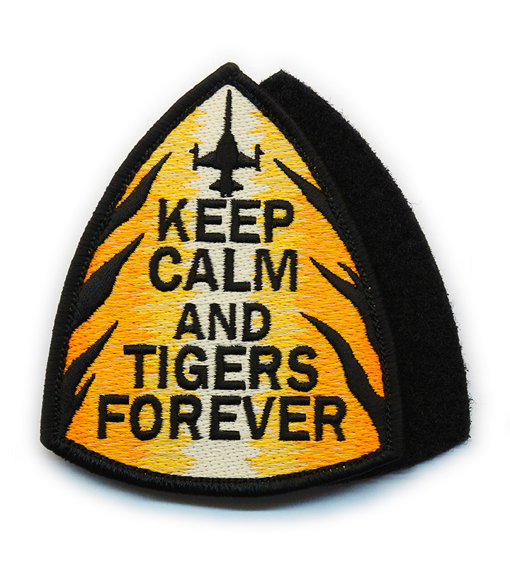 P0011 空軍F-5EF老虎KEEP CALM AND TIGER FOREVER章(有魔鬼氈)