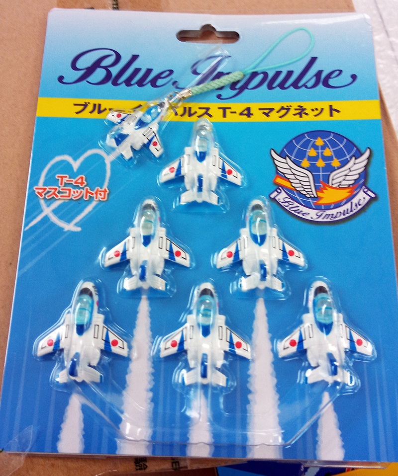 日本航空自衛隊BLUE IMPULSE藍色衝擊表演隊T-4磁鐵6入組