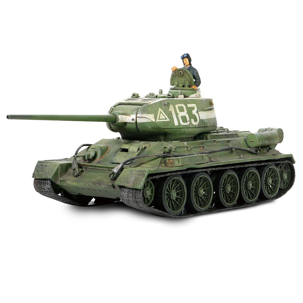 801013B蘇聯T-34-85 #183中型坦克柏林1945模型1/32成品