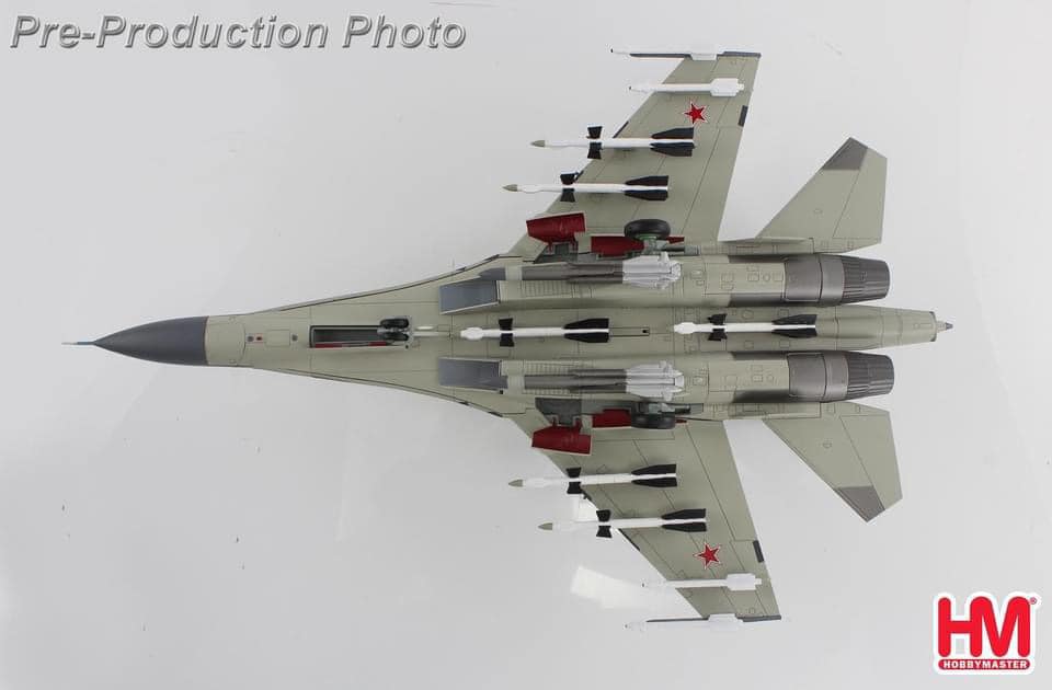 HA9551俄羅斯空軍Su-30MK合金模型