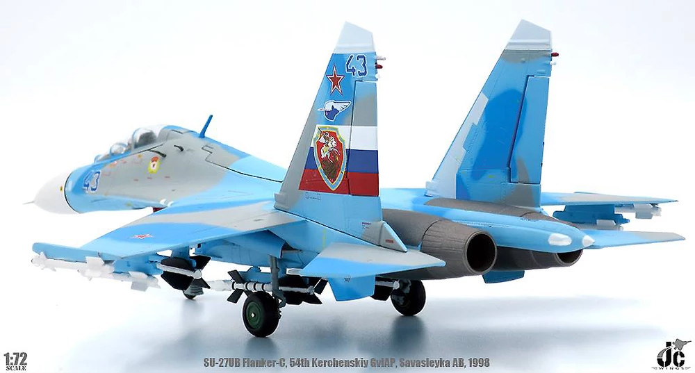 JCW-72-SU27-002 俄羅斯SU-27UB Flanker-C, 藍43模型