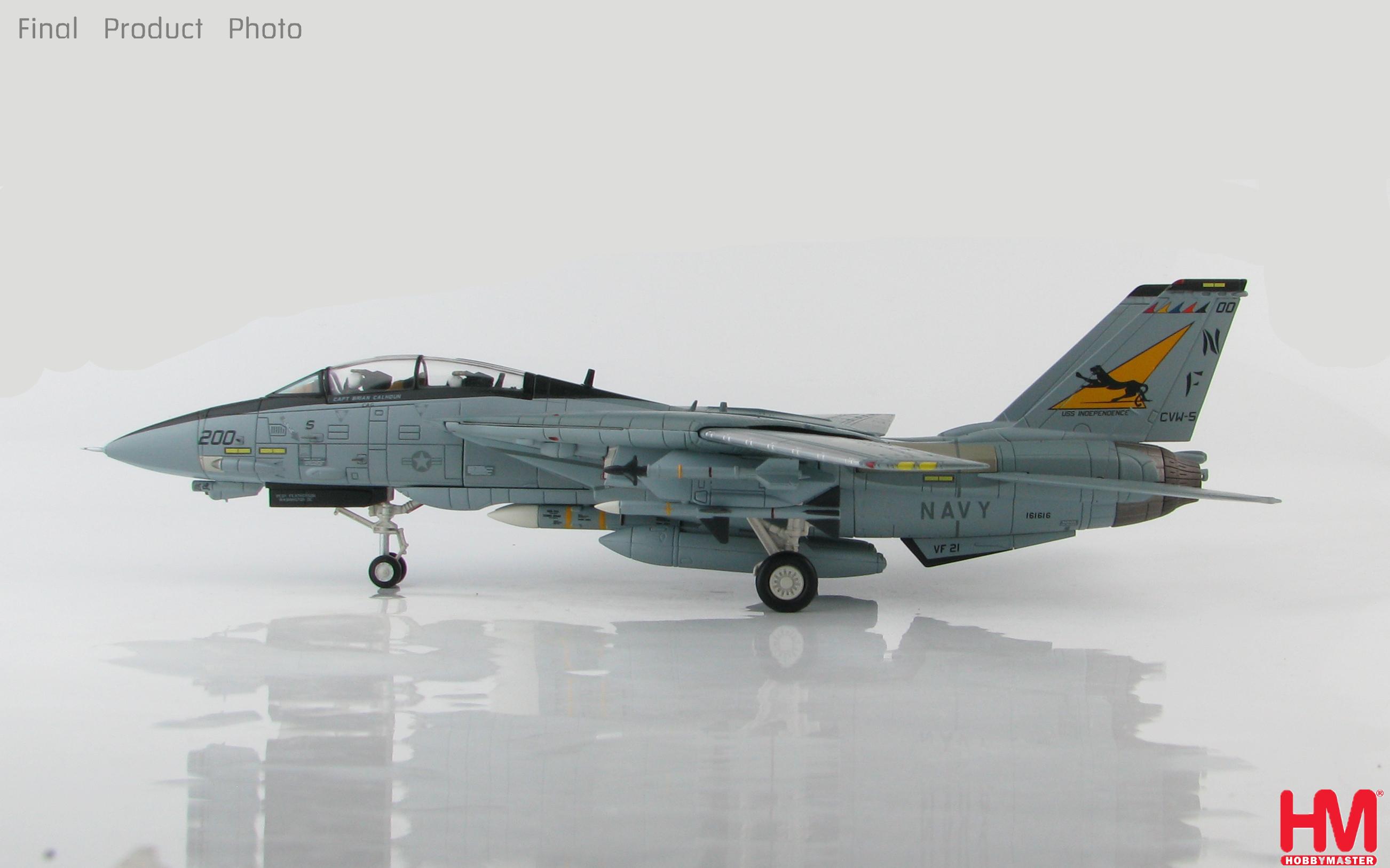 HA5225美軍VF-21 Freelancers自由槍騎兵F-14A CAG模型