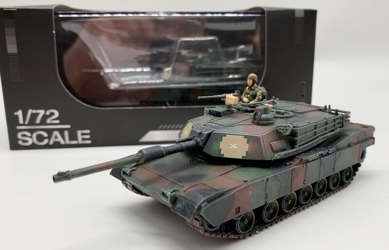 美國Abrams M1A2艾布蘭主戰坦克(北約三色迷彩)(無兵人)