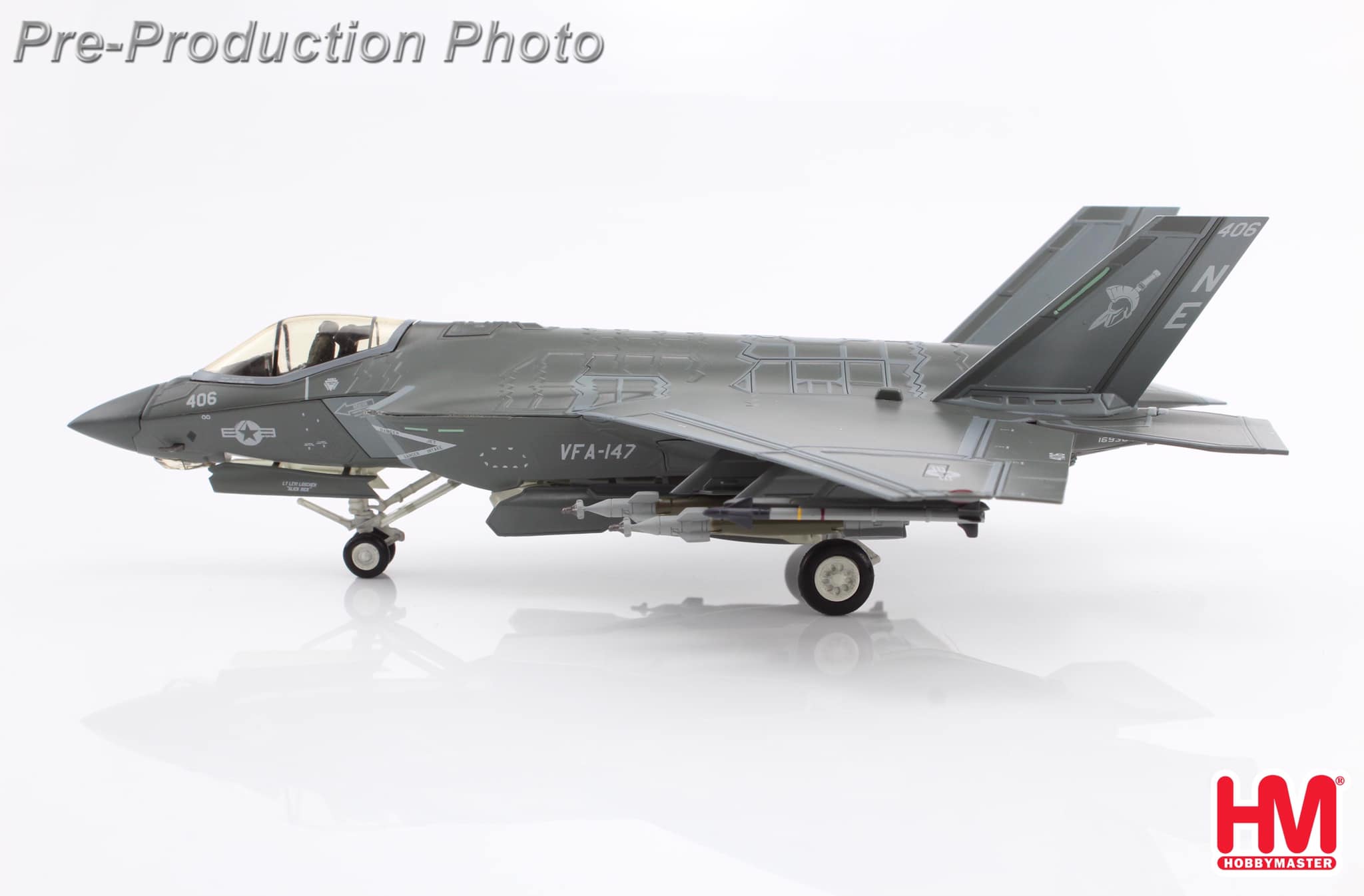 HA6208 美國海軍F-35C VFA-147 ANNUALEX 2021合金模型