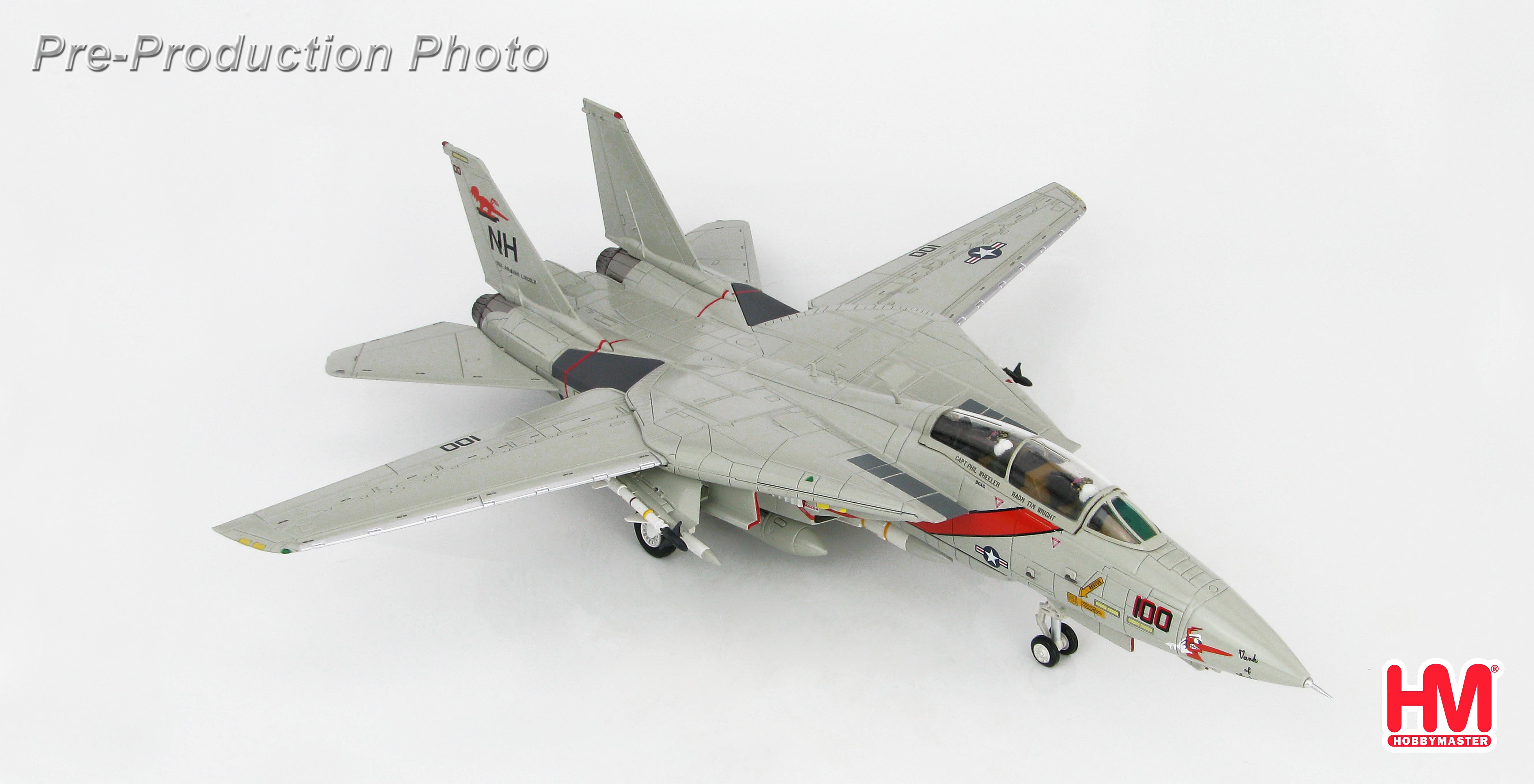 HA5216美軍VF-114 F-14A Aardvarks土豚CAG模型