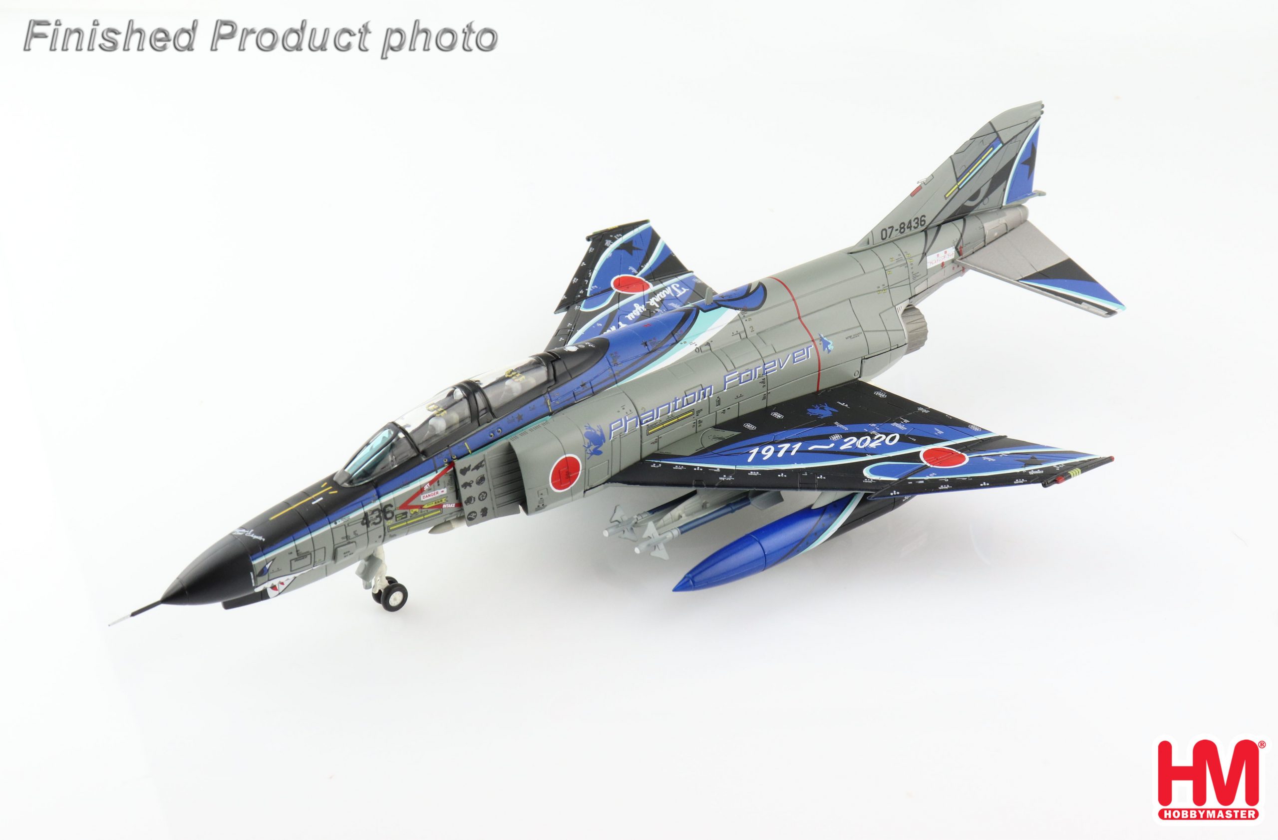 HA19026日本301飛行隊F-4EJ改永遠的幽靈彩繪合金模型1/72成品