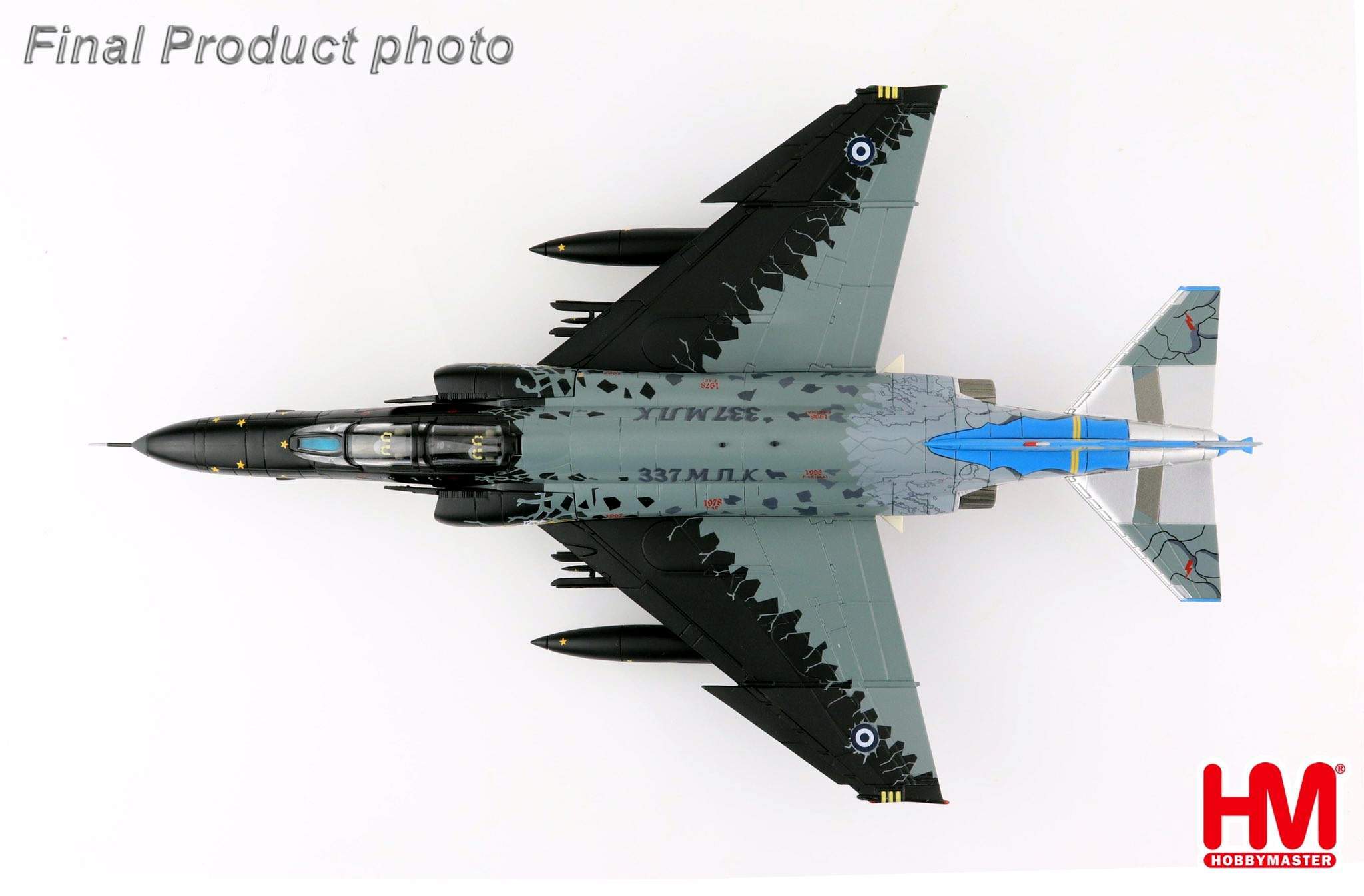 HA19038希臘空軍F-4E Archangel 2005彩繪幽靈合金模型1/72成品