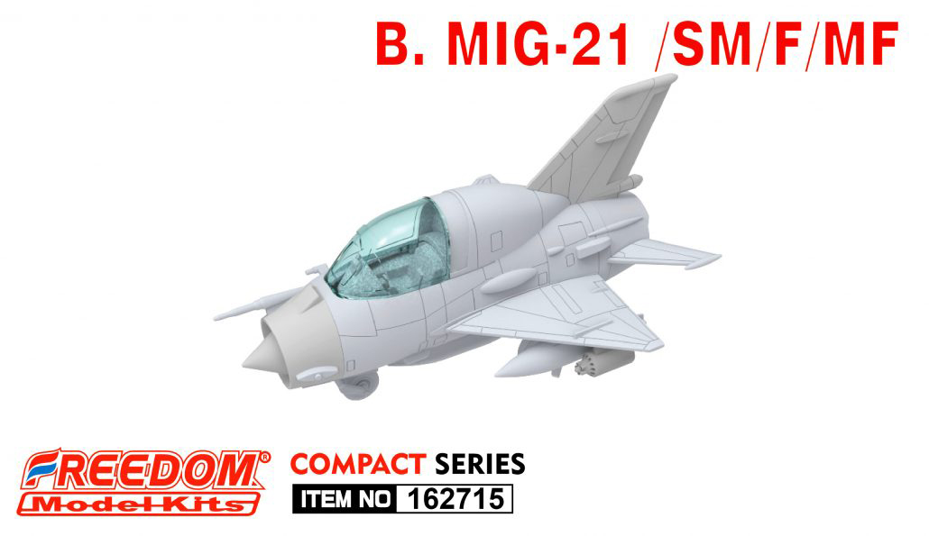 162715俄羅斯MiG-21SM/F/BIS/UM蛋機模型