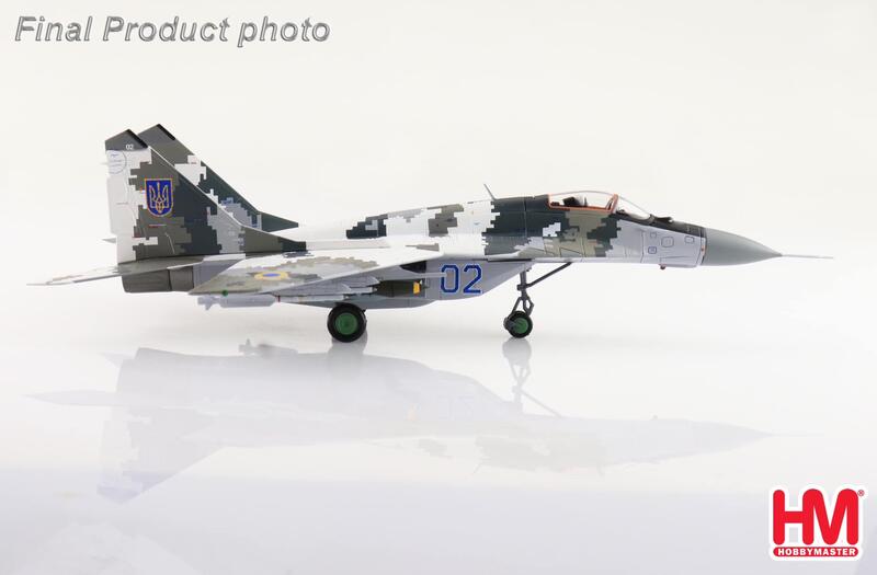 HA6523 烏克蘭空軍 MiG-29數位迷彩JDAM精準炸彈模型