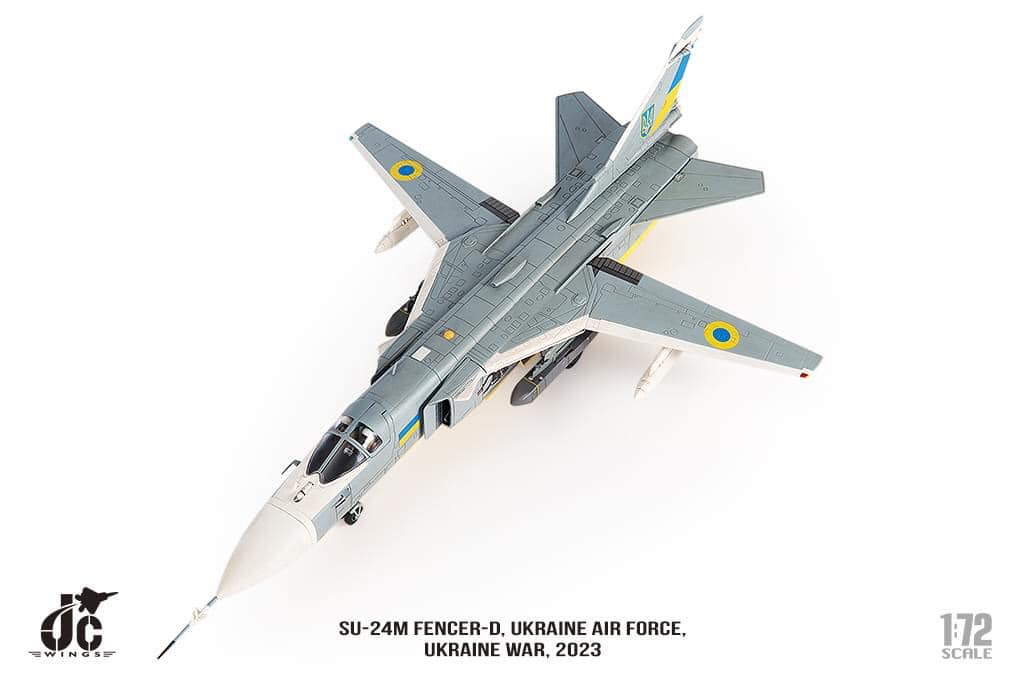 JCW-72-SU24-001烏克蘭空軍SU-24M Fencer-D模型 1/72成品