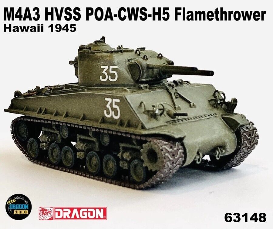 DA63148美國M4A3 HVSS POA-CWS-H5 Flamethrower Hawaii 1945