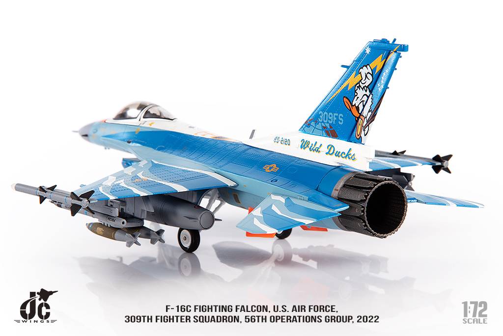 JCW-72-F16-020美國空軍第309戰鬥機中隊F-16C唐老鴨彩繪模型