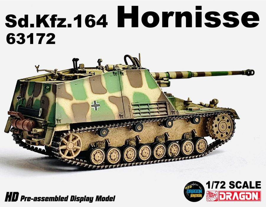 DA63172德國Sd.Kfz.164胡蜂式驅逐戰車Hornisse模型1/72成品