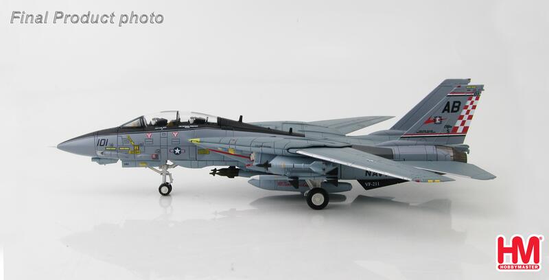 HA5201美軍VF-211中隊CAG F-14A 戰鬥機(CVN-65)