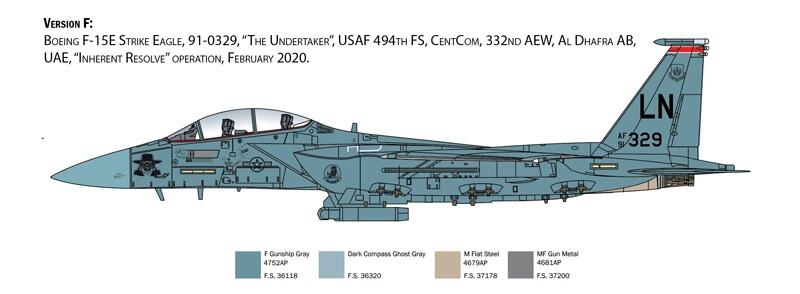 2803 美國空軍F-15E Strike Eagle鷹式1/48模型