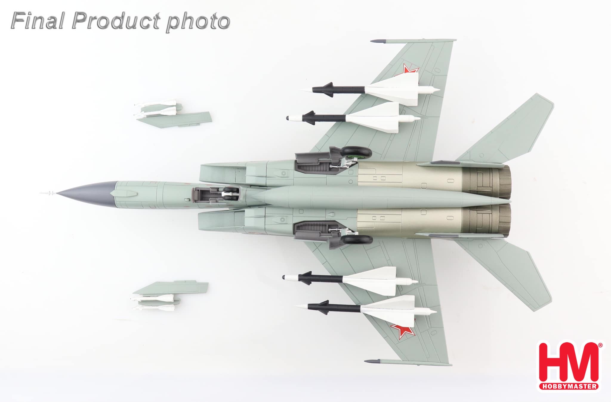 HA5608 俄羅斯MiG-25PD狐蝠Foxbat Blue 75戰鬥機合金模型1/72成品