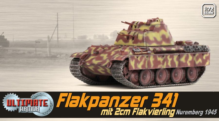 DA60594德國Flakpanzer 341 mit 2cm Flakvierling 1945