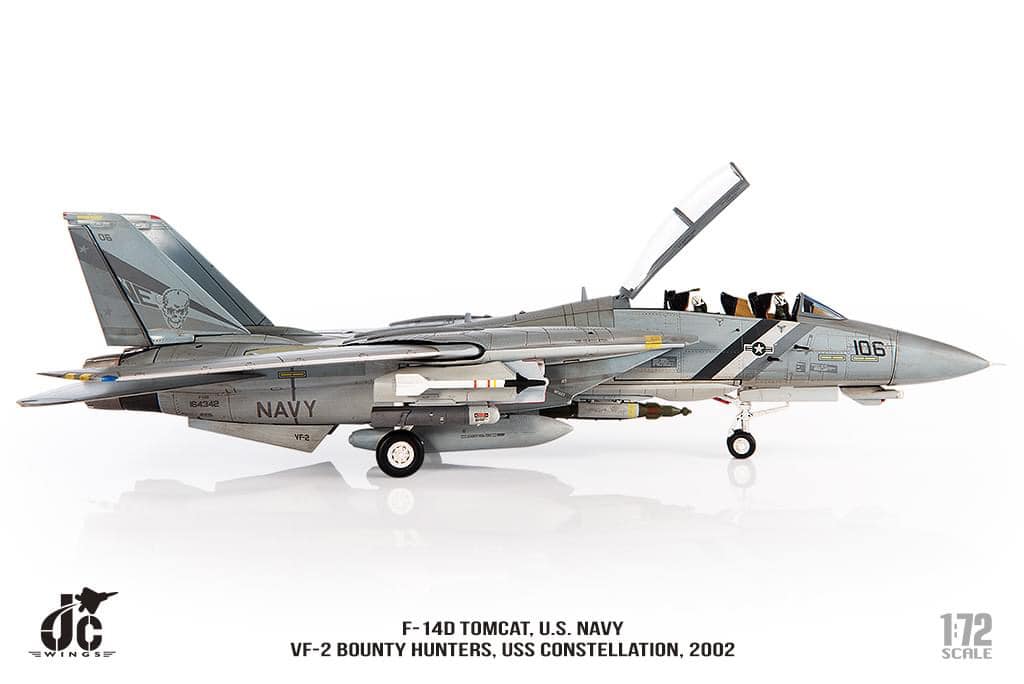 JCW-72-F14-009打敗陸軍F-14D美國海軍 VF-2賞金獵人USS 星座號2002 年#106模型