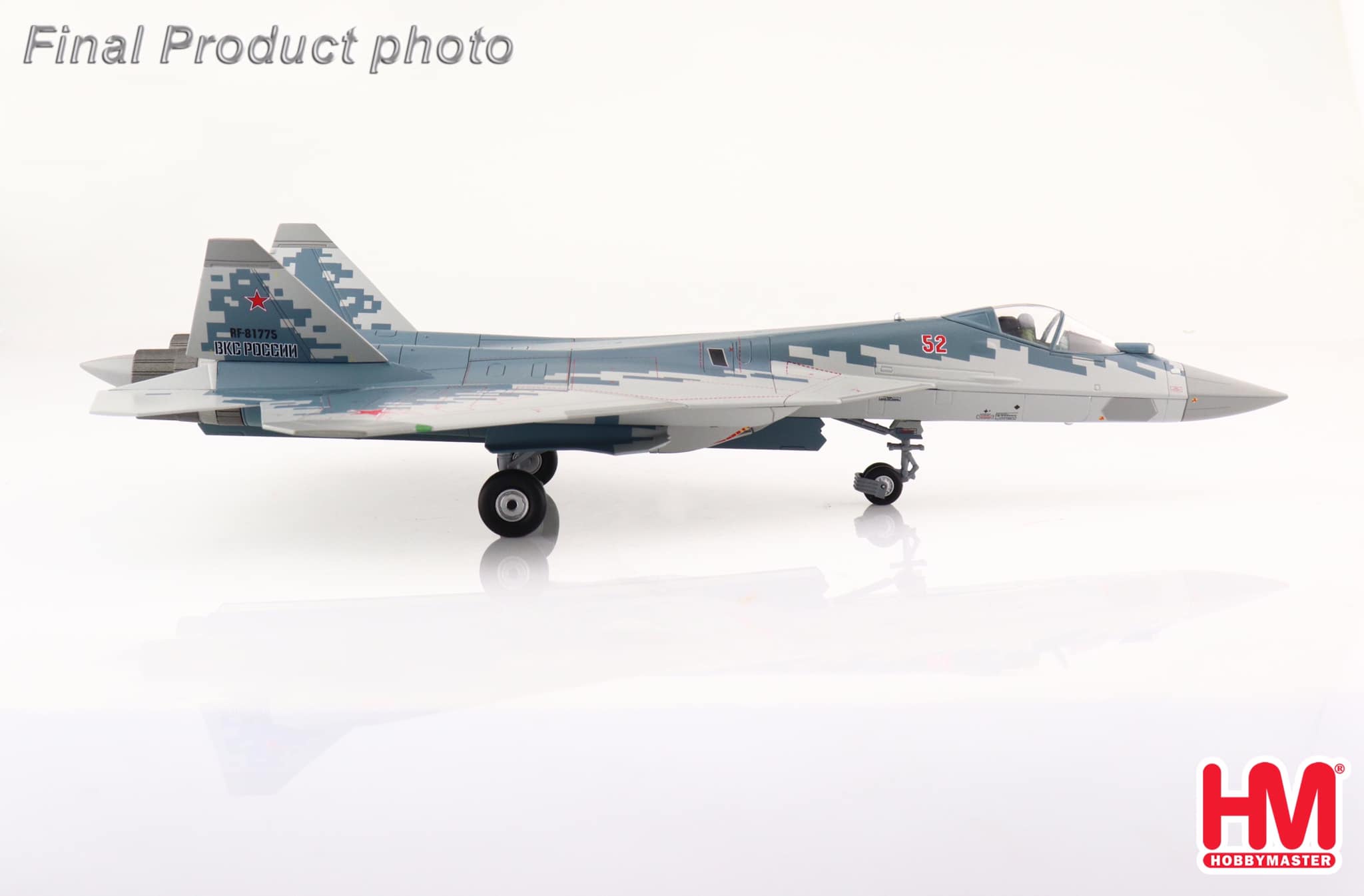 HA6804 俄羅斯Su-57戰鬥機 Red52 2022(4xKH-59MK2)合金模型