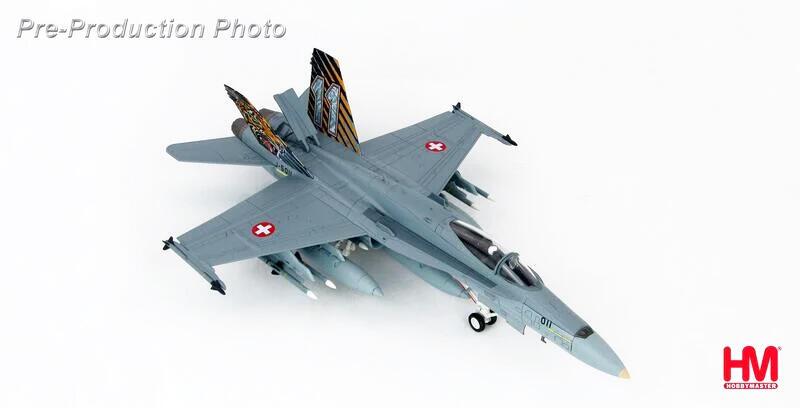 HA3536 瑞士空軍 F/A-18C大黃蜂戰機北約2016老虎會特別塗裝模型