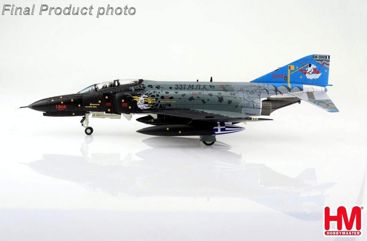 HA19038希臘空軍F-4E Archangel 2005彩繪幽靈合金模型1/72成品