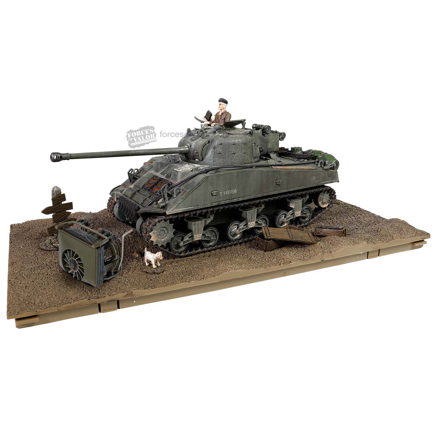 801036A英國M4謝爾曼螢火蟲Sherman Firefly Vc中型坦克1/32模型成品