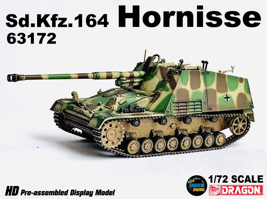 DA63172德國Sd.Kfz.164胡蜂式驅逐戰車Hornisse模型1/72成品