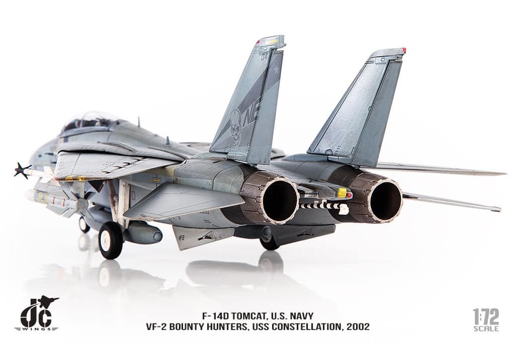 JCW-72-F14-008海軍加油 美國海軍VF-2賞金獵人F-14D戰機USS星座號2002年#104模型