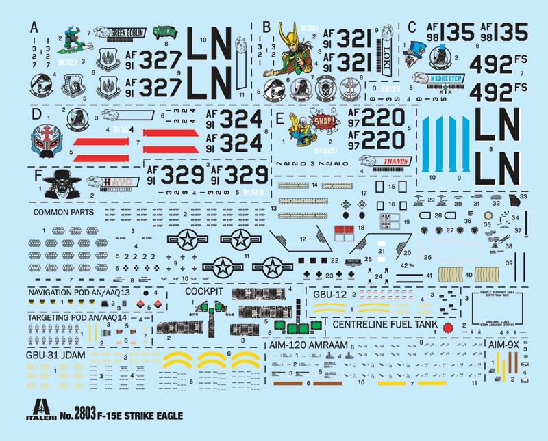 2803 美國空軍F-15E Strike Eagle鷹式1/48模型