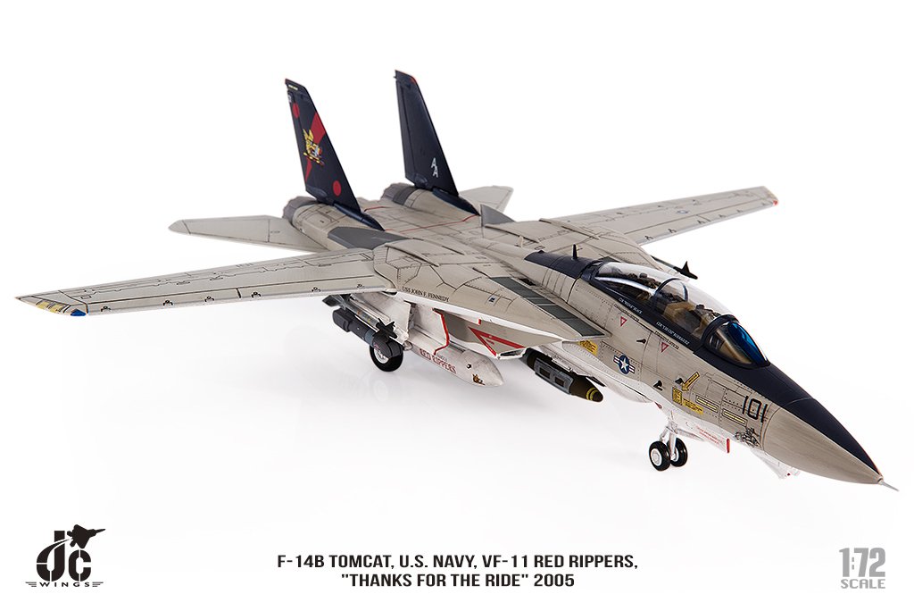 JCW-72-F14-010 美國海軍VF-11 F-14B紅獠牙RED RIPPERS模型