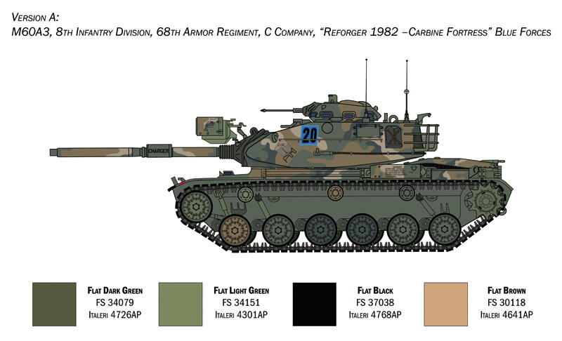 6582 陸軍M60A3坦克戰車1/35模型