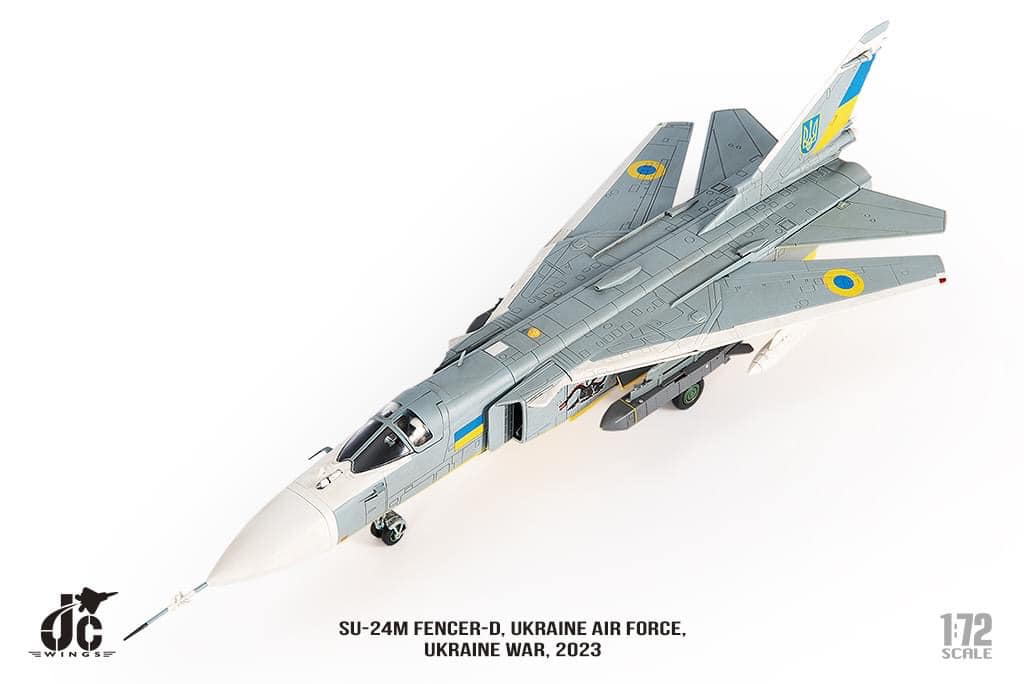 JCW-72-SU24-001烏克蘭空軍SU-24M Fencer-D模型 1/72成品